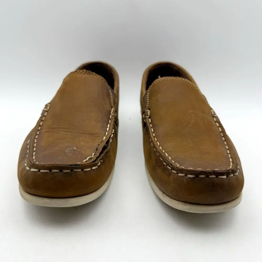 Florsheim Kids Boys Jasper Venetian Loafers US 5.5 M EU 38 Brown Leather EUC